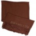 Designer Cotton Plain Women's Stole - Brown
